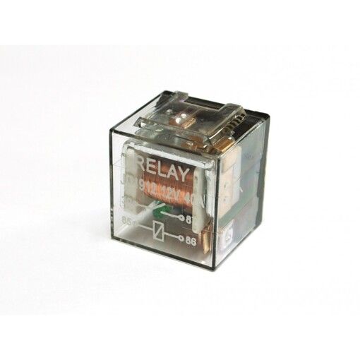 Реле 4-контактне JD1912 12V 40A прозоре з діодом (26001800) без гнізда