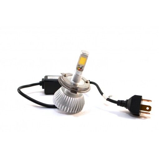 Світлодіодні лампи LedHeadLamp F8 H4 chip COB радіатор (2 шт)