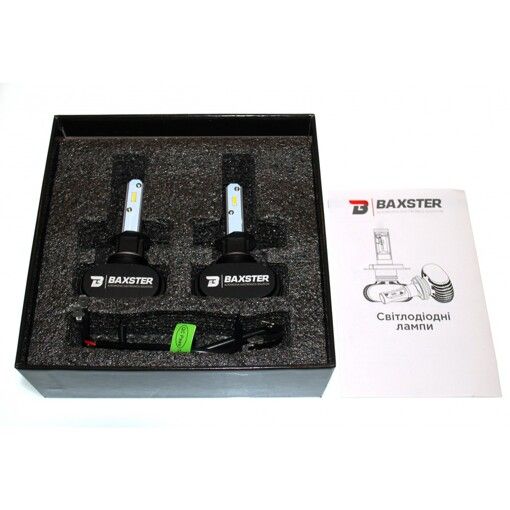 Світлодіодні лампи Baxster S1 HB4 (9006) 5000K 4000Lm (2 шт)