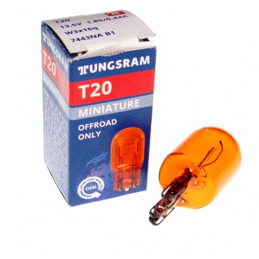 Лампа накаливания TUNGSRAM T20 W3x16q 13.5V 7443NA B1
