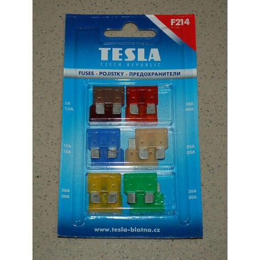 Набор предохранителей TESLA F214.000.000 Blister ATO fuses