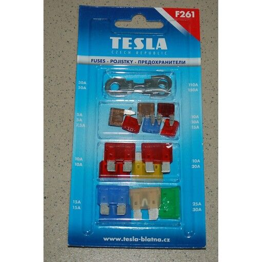 Набір запобіжників TESLA F261.000.000 Blister mix