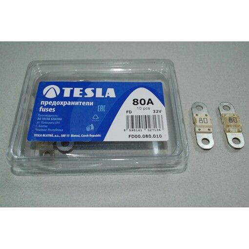 Запобіжник TESLA FD00.080.010 MIDI 80A /10шт