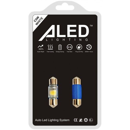 Габарит LED ALed Festoon (C5W) 31мм Wh(2шт)