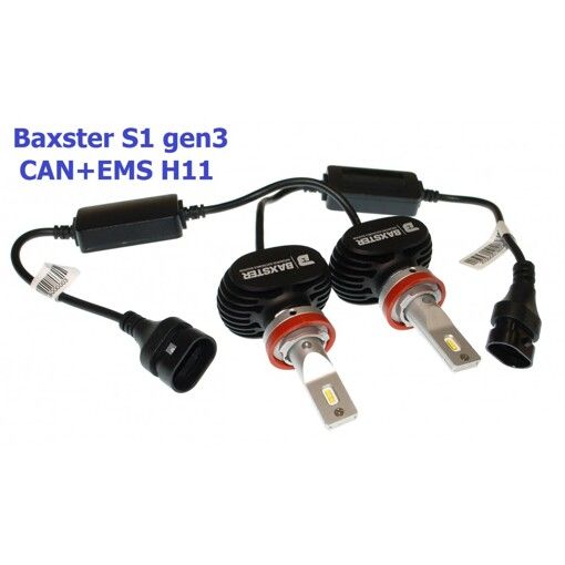 Світлодіодні лампи Baxster S1 gen3 H11 6000K CAN+EMS (2 шт)