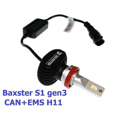 Світлодіодні лампи Baxster S1 gen3 H11 6000K CAN+EMS (2 шт)