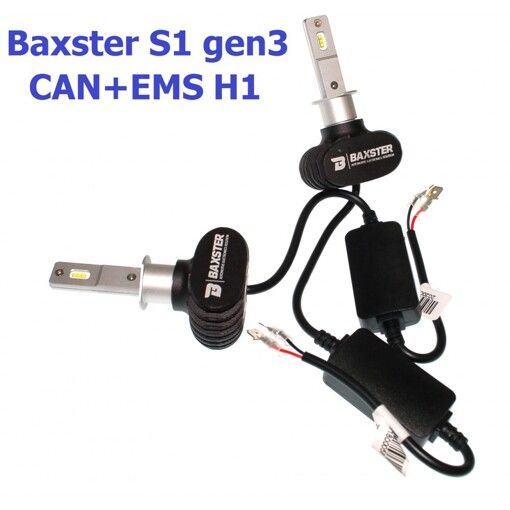 Лампы светодиодные Baxster S1 gen3 H1 5000KCAN+EMS (2 шт)