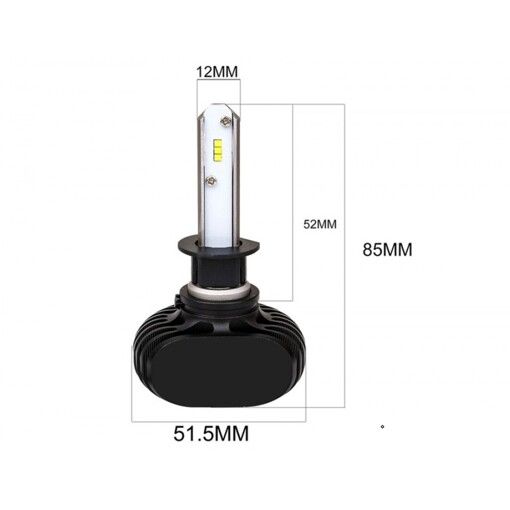 Лампы светодиодные SVS S1 H1 6000K 4000Lm (2 шт) УЦЕНКА2