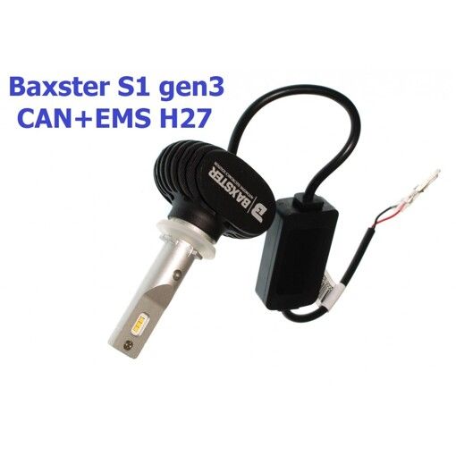 Лампы светодиодные Baxster S1 gen3 H27 5000K CAN+EMS (1 шт) УЦЕНКА