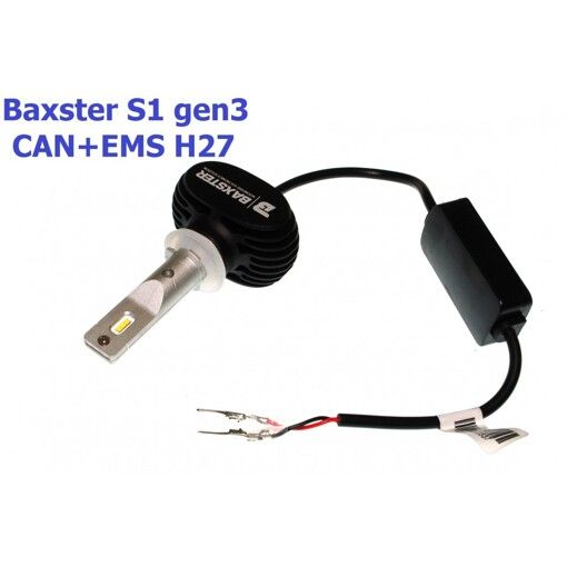 Лампы светодиодные Baxster S1 gen3 H27 6000K CAN+EMS (2 шт)