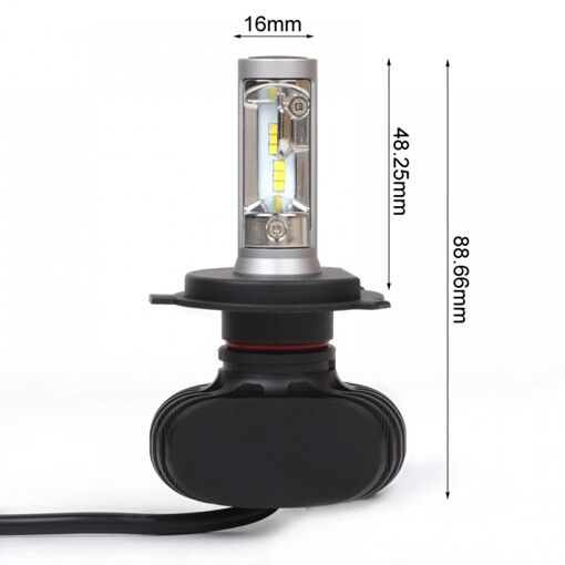 Лампы светодиодные ALed S H4 6000K 4000Lm (2шт)