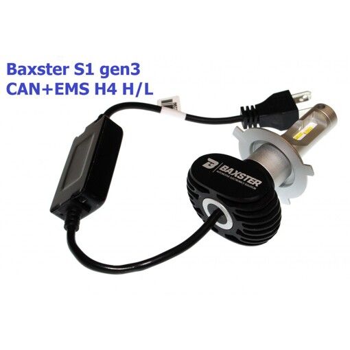Лампы светодиодные Baxster S1 gen3 H4 H/L 5000K CAN+EMS (2 шт)