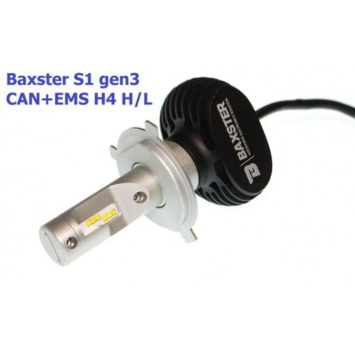Лампы светодиодные Baxster S1 gen3 H4 H/L 5000K CAN+EMS (2 шт)