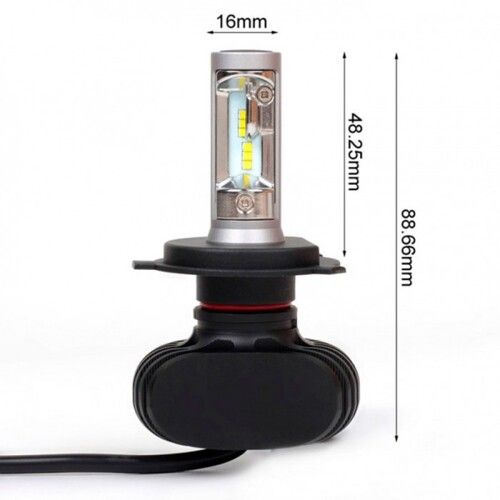 Світлодіодні лампи SVS S1 H4 H/L 6000K 4000Lm (2 шт)