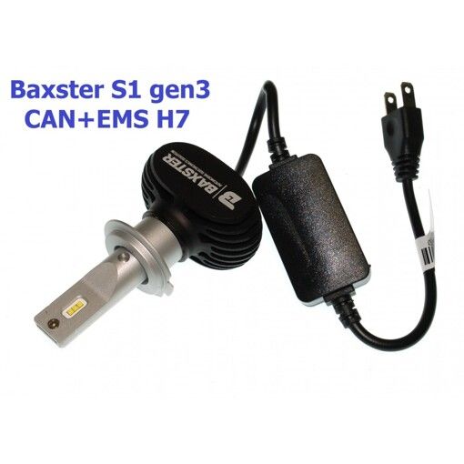 Світлодіодні лампи Baxster S1 gen3 H7 5000K CAN+EMS (2 шт)