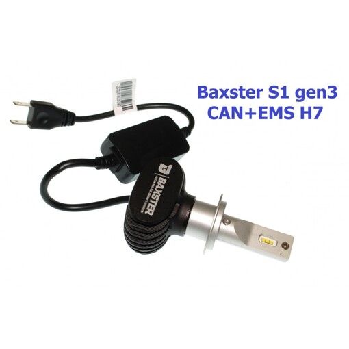 Світлодіодні лампи Baxster S1 gen3 H7 5000K CAN+EMS (2 шт)