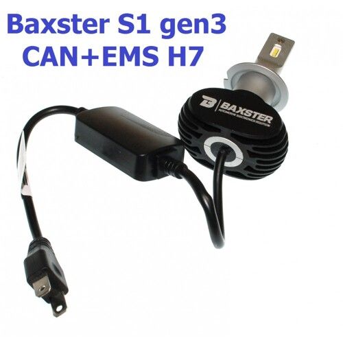 Світлодіодні лампи Baxster S1 gen3 H7 5000K CAN+EMS (2 шт)