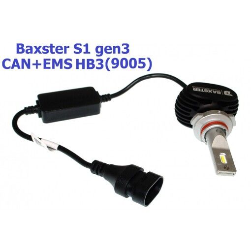 Світлодіодні лампи Baxster S1 gen3 HB3 (9005) 5000K CAN+EMS (2 шт)