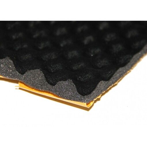 Шумоизоляционный материал Audio-System SW Foam Wave 15 Black PU (1,0х0,5)
