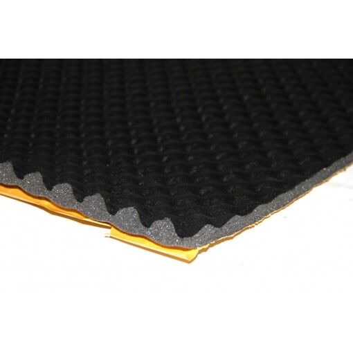Шумоизоляционный материал Audio-System SW Foam Wave 15 Black PU (1,0х0,5)