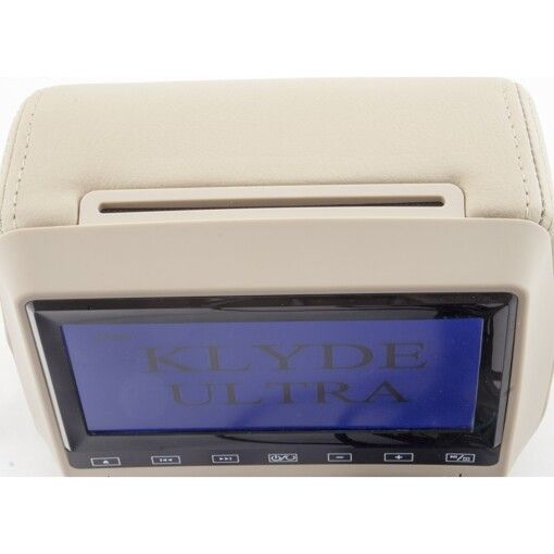 Підголовник з монітором та DVD-програвачем KLYDE Ultra 790 FHD beige (бежевий)