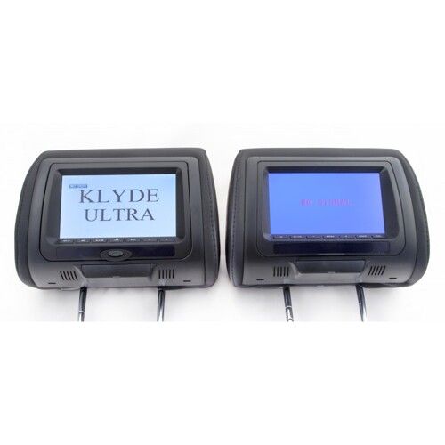 Комплект підголівників з монітором та DVD-програвачем KLYDE Ultra 7745HD black (чорний)