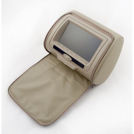 Подголовник с монитором и DVD-проигрывателем KLYDE Ultra 747 HD Beige (бежевый)