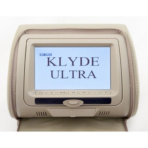 Підголовник з монітором та DVD-програвачем KLYDE Ultra 747 HD Beige (бежевий)