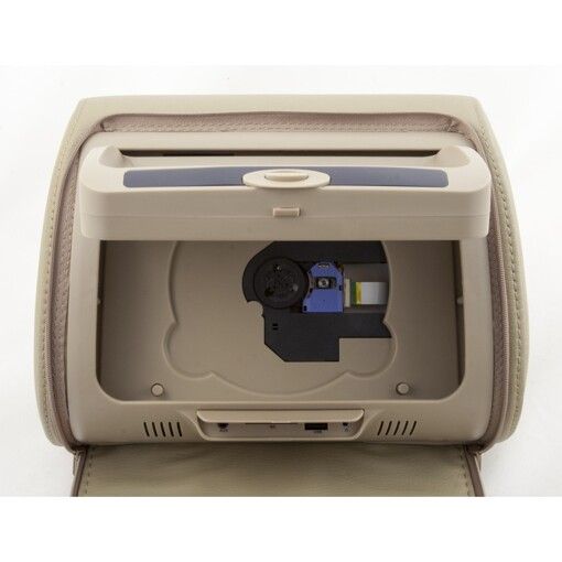 Подголовник с монитором и DVD-проигрывателем KLYDE Ultra 747 HD Beige (бежевый)