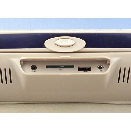 Подголовник с монитором и DVD-проигрывателем KLYDE Ultra 747 HD Beige (бежевый)