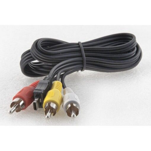 Кабель AV-out (miniUSB-3 тюльпани)