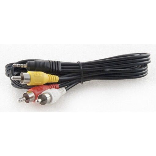 Кабель AV-out (mini jack-3 тюльпани)