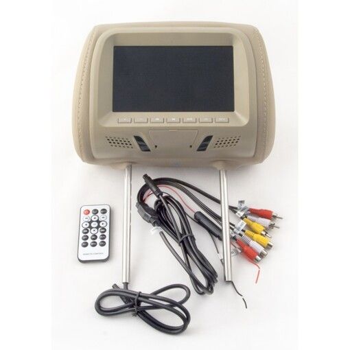 Подголовник с монитором KLYDE Ultra 715 Beige (бежевый)