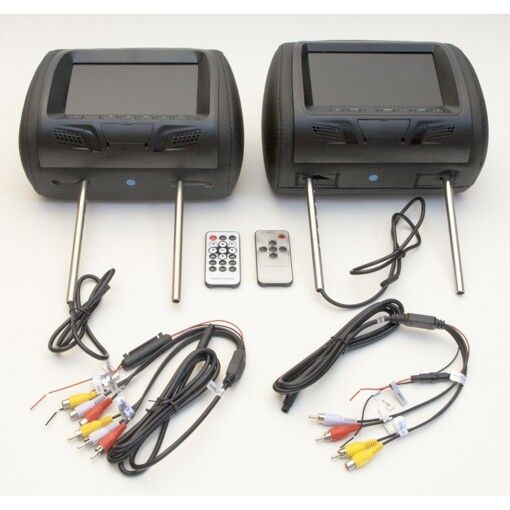 Комплект подголовников с монитором KLYDE Ultra 7725HD black (черный)