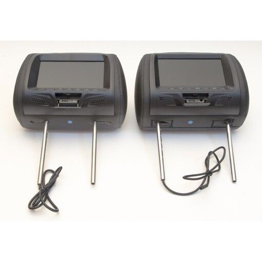 Комплект подголовников с монитором KLYDE Ultra 7725HD black (черный)