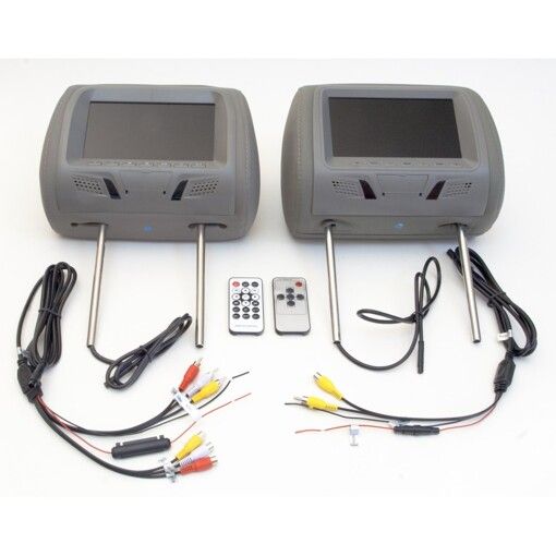 Комплект підголівників з монітором KLYDE Ultra 7725HD (сірий)