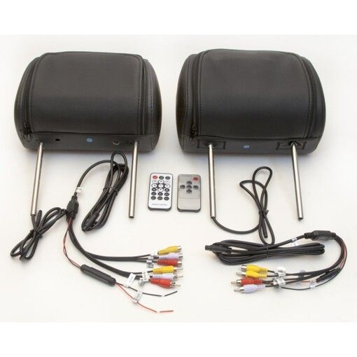 Комплект підголівників з монітором KLYDE Ultra 7727HD black (чорний)