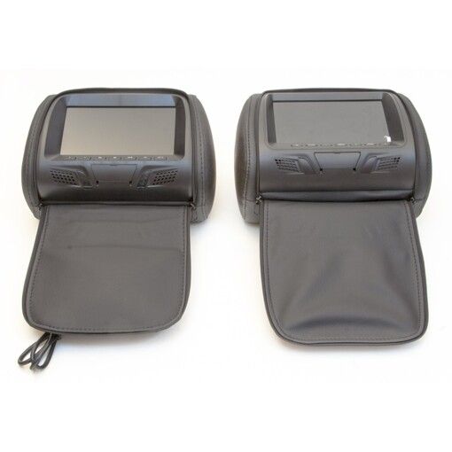 Комплект підголівників з монітором KLYDE Ultra 7727HD black (чорний)