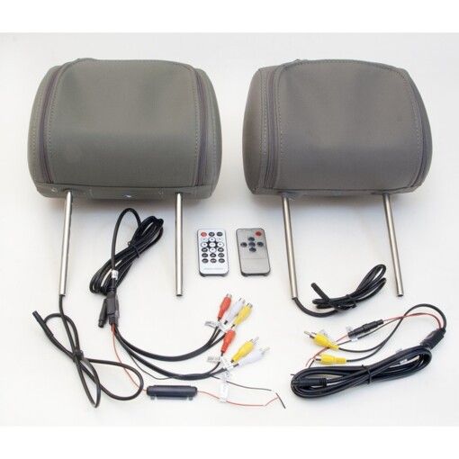 Комплект підголівників з монітором KLYDE Ultra 7727HD Gray (сірий)