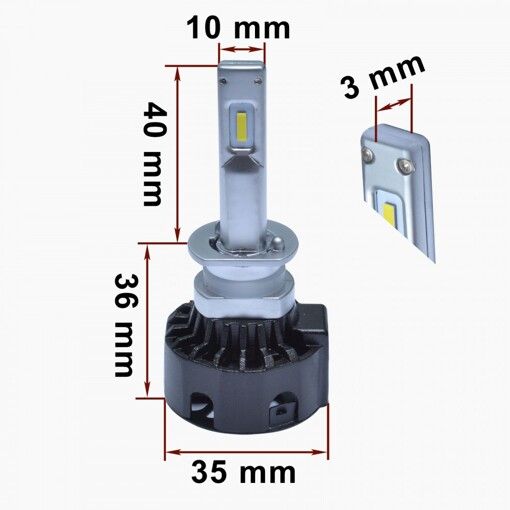 Лампи світлодіодні Prime-X K H1 6000К