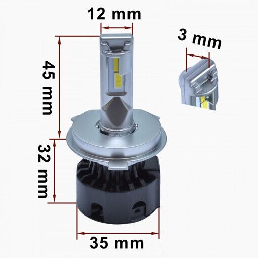 Лампи світлодіодні Prime-X K H4 6000К