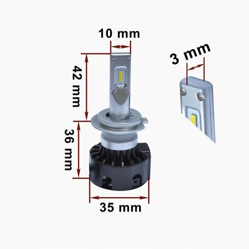 Лампи світлодіодні Prime-X K H7 6000К