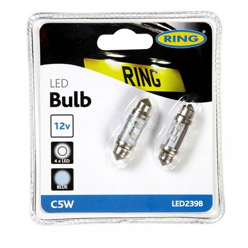 Габарити LED RING C5W 38мм Blue LED239B (3929) б2