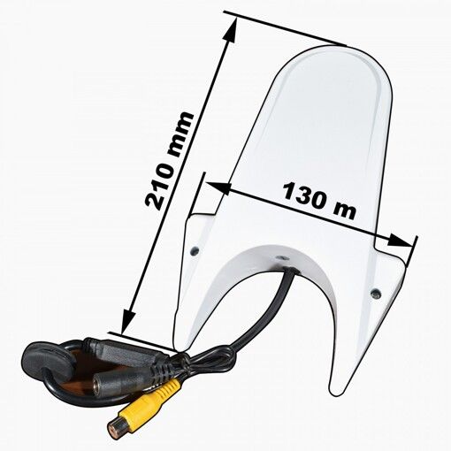 Камера заднього виду Prime-X MCM-10 біла
