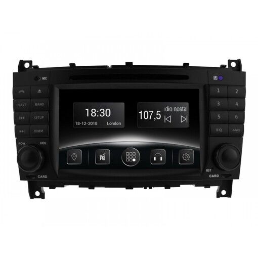 Штатна магнітола Gazer CM6007-W203 Mercedes C (W203), 2004-2007