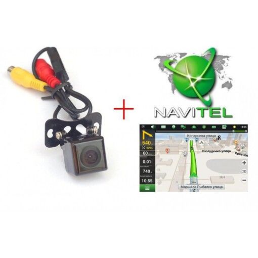 Камера Globex CM10U + карта Навітел Україна для штатних магнітол Globex