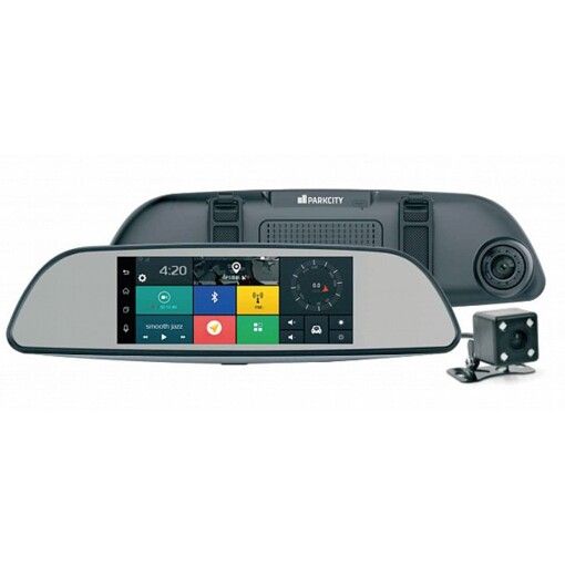 Мультимедійне дзеркало-накладка із двоканальним FullHD відеореєстратором ParkCity DVR HD 900