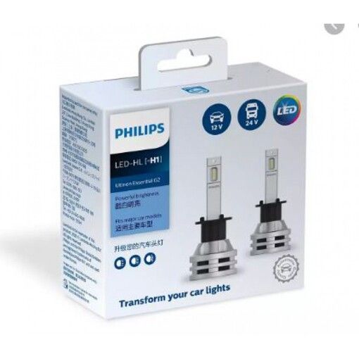 Лампи світлодіодні PHILIPS 11362UE2X2 H11 24W 12-24V Ultinon Essential G2 6500K