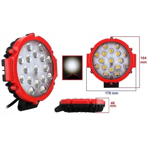Світлодіодна фара дальнього світла AllLight 51W-Red