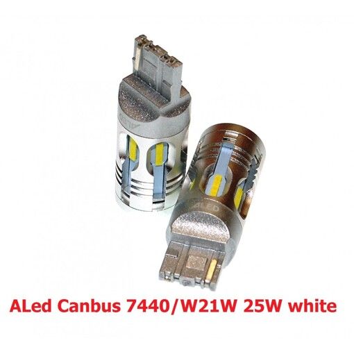 Лампа заднього ходу LED ALed Canbus 7440 (W21W) 25W White (2шт.)